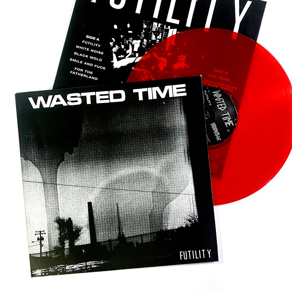 WAREHOUSE FIND: WASTED TIME "Futility" LP / First Press Red Vinyl (Ltd. to 300)