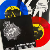 WAREHOUSE FIND: Violent Arrest "Criminal Record" 2x7" / Red/Blue Vinyl (Ltd. to 300)