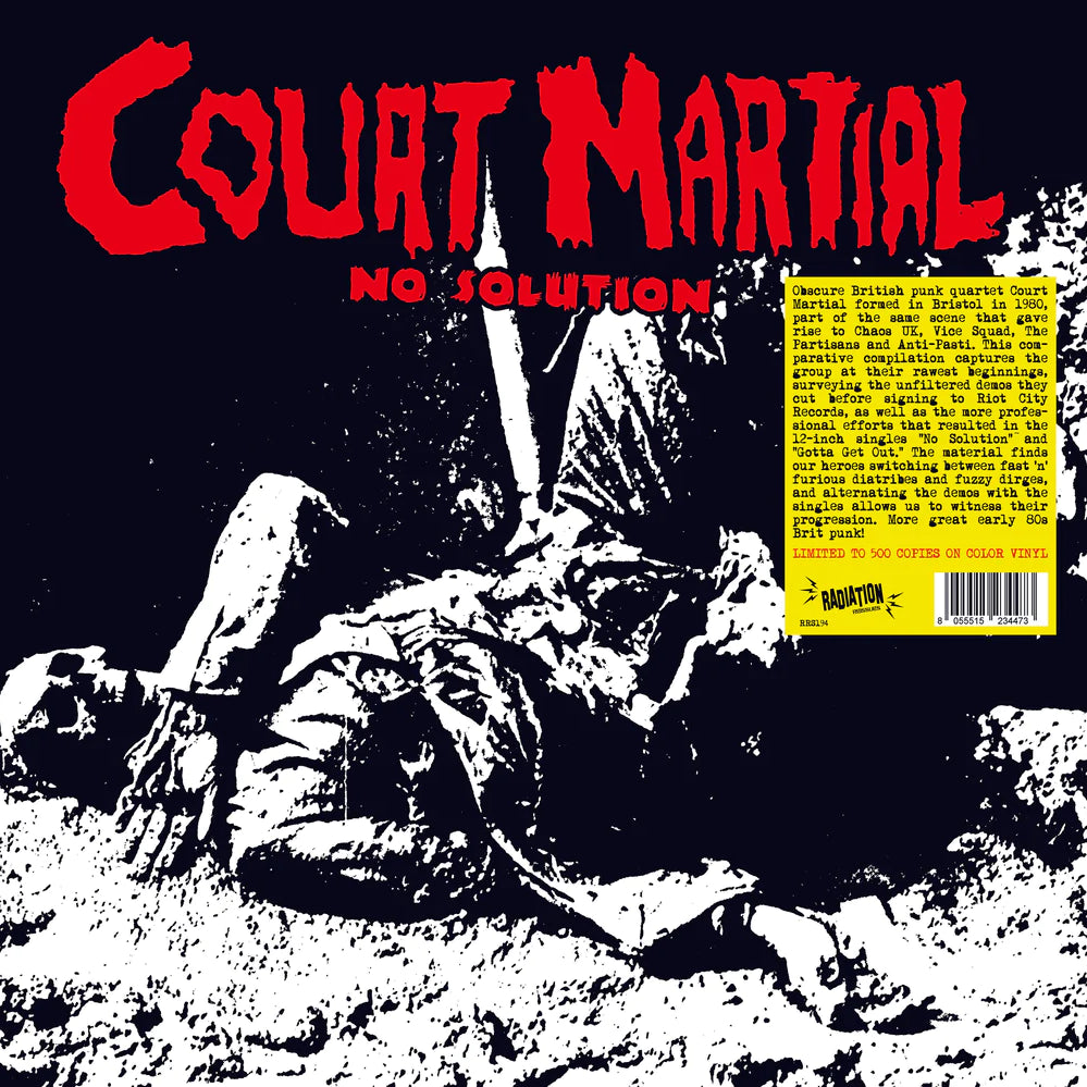 COURT MARTIAL "No Solution: Singles & Demos 1981/1982" LP