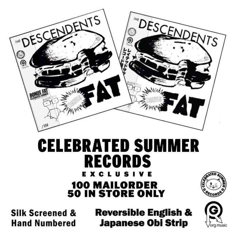 PREORDER: DESCENDENTS "Bonus Fat" 12" (Celebrated Summer Records Version)