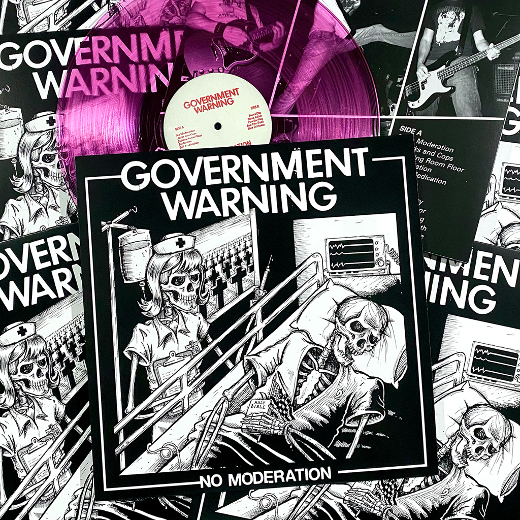 GOVERNMENT WARNING "No Moderation" LP (Pink Vinyl)