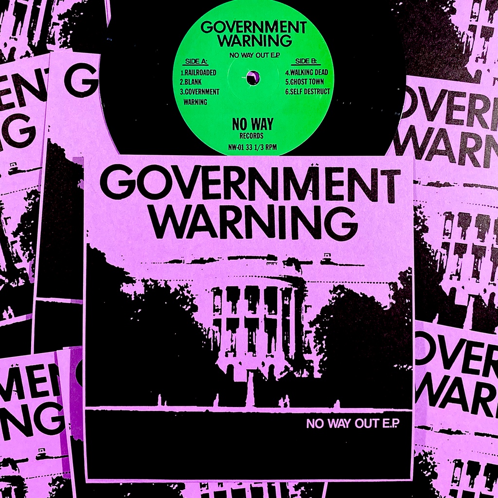 GOVERNMENT WARNING "No Way Out" 7"